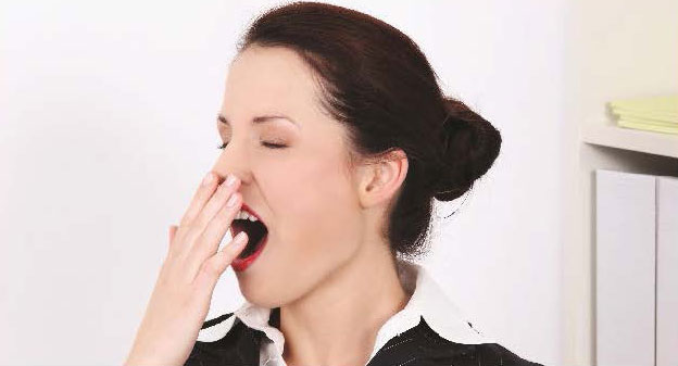 Lady Yawning